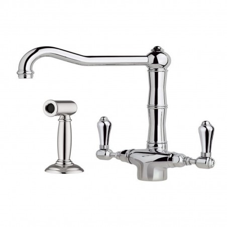 Officina Nicolazzi El Capitan, Single hole sink, swivel barrel, pull-out shower