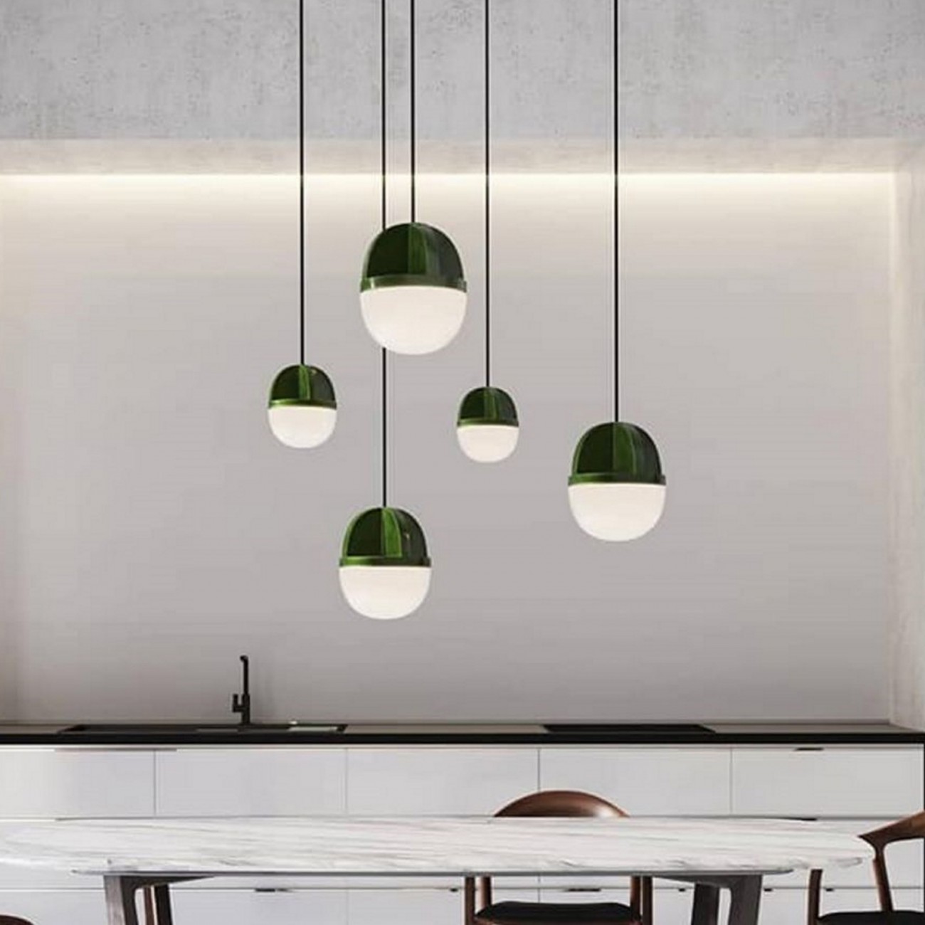 Hind Rabii Half&Half, Half L  Suspension lamp