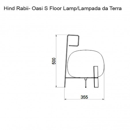 Hind Rabii Oasi S, Lampada da Terra Outdoor