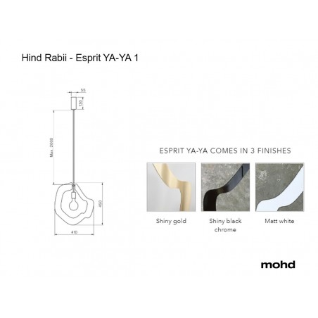 Hind Rabii Esprit YaYa 1, Suspension lamp