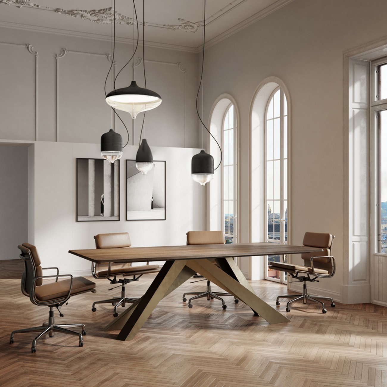 Hind Rabii T-Cotta 1, Suspension lamp