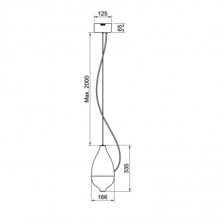 Hind Rabii T-Cotta 1, Suspension lamp