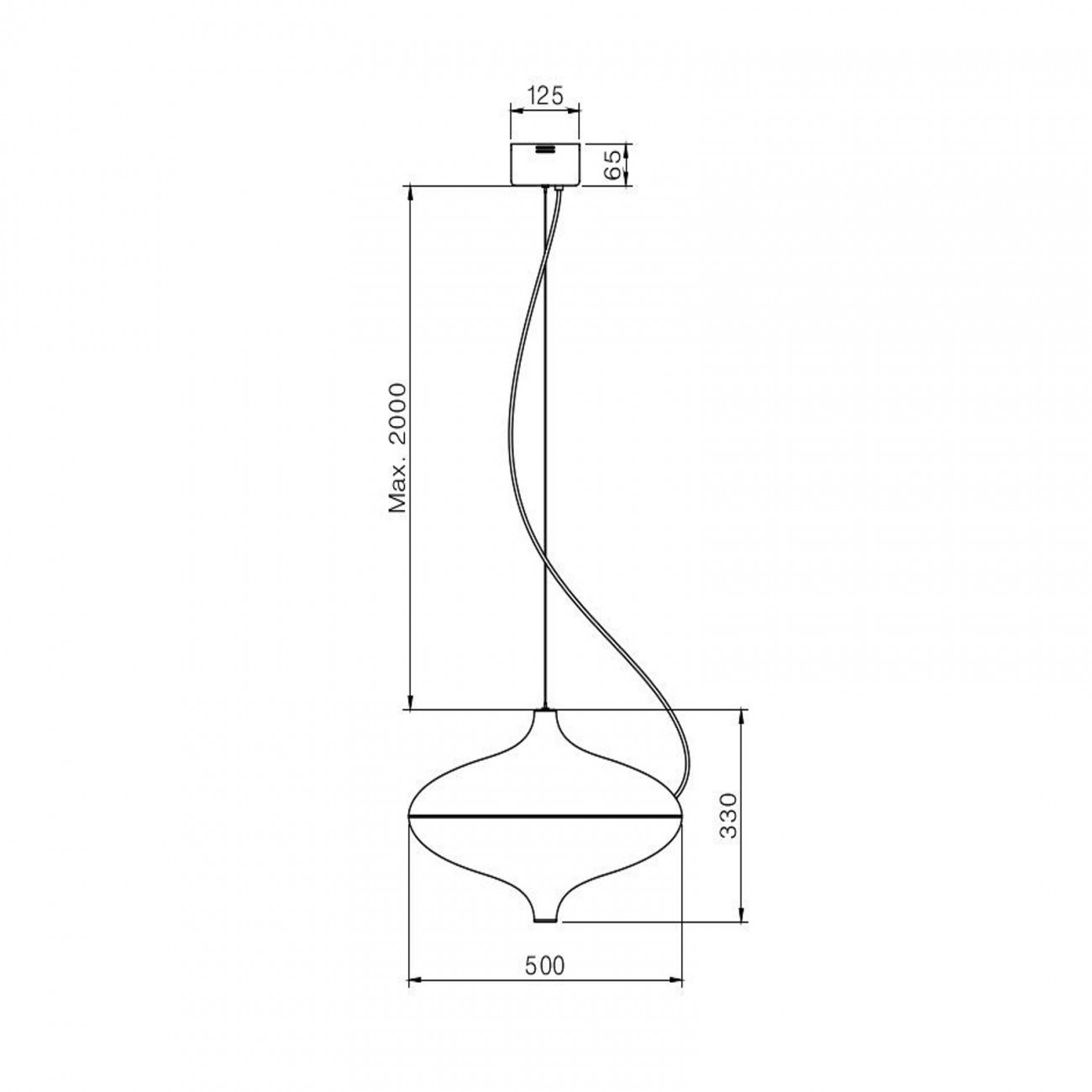 Hind Rabii T-Cotta, Suspension lamp