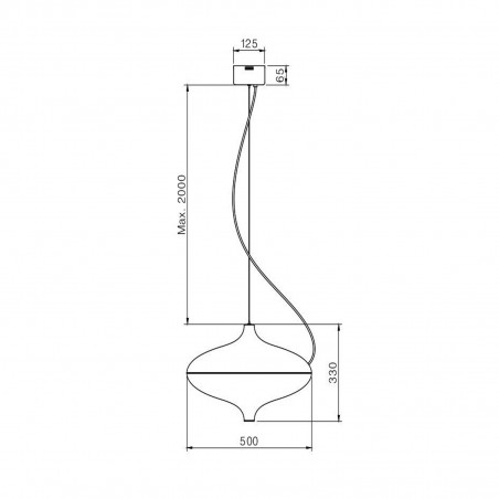 Hind Rabii T-Cotta, Suspension lamp