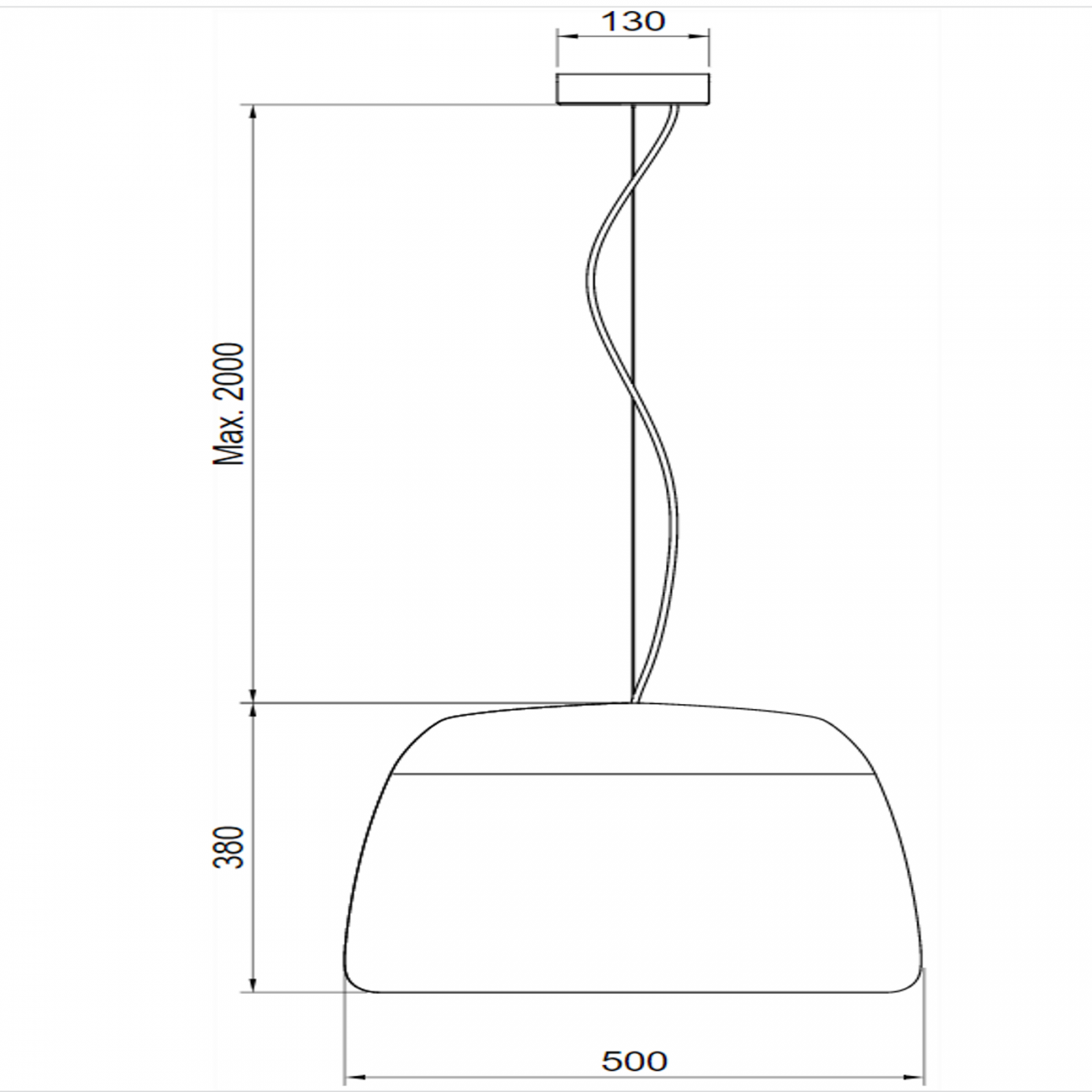 Hind Rabii Absolut Ice L, Lampe à suspension
