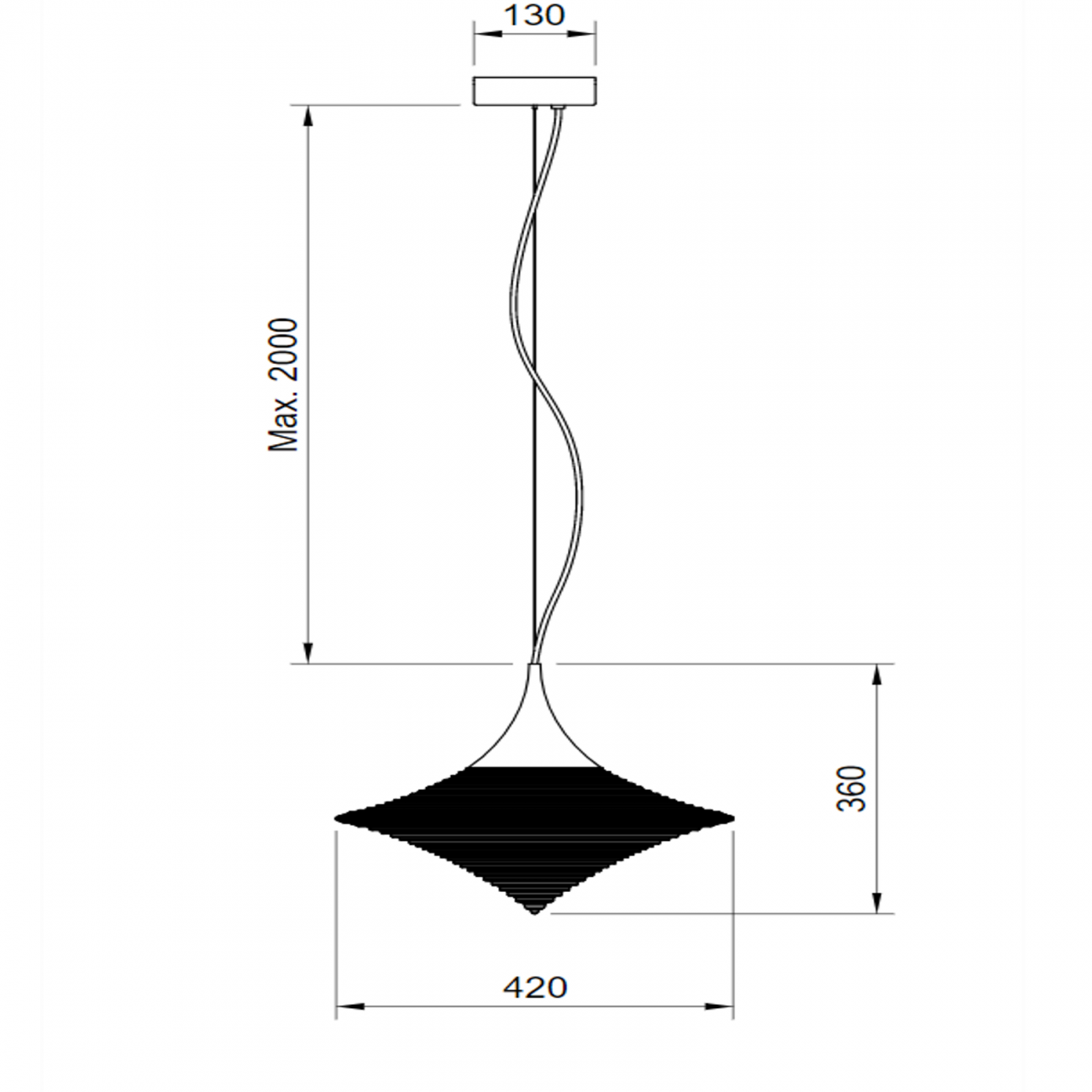 Hind RaBii Disca S, Suspension lamp