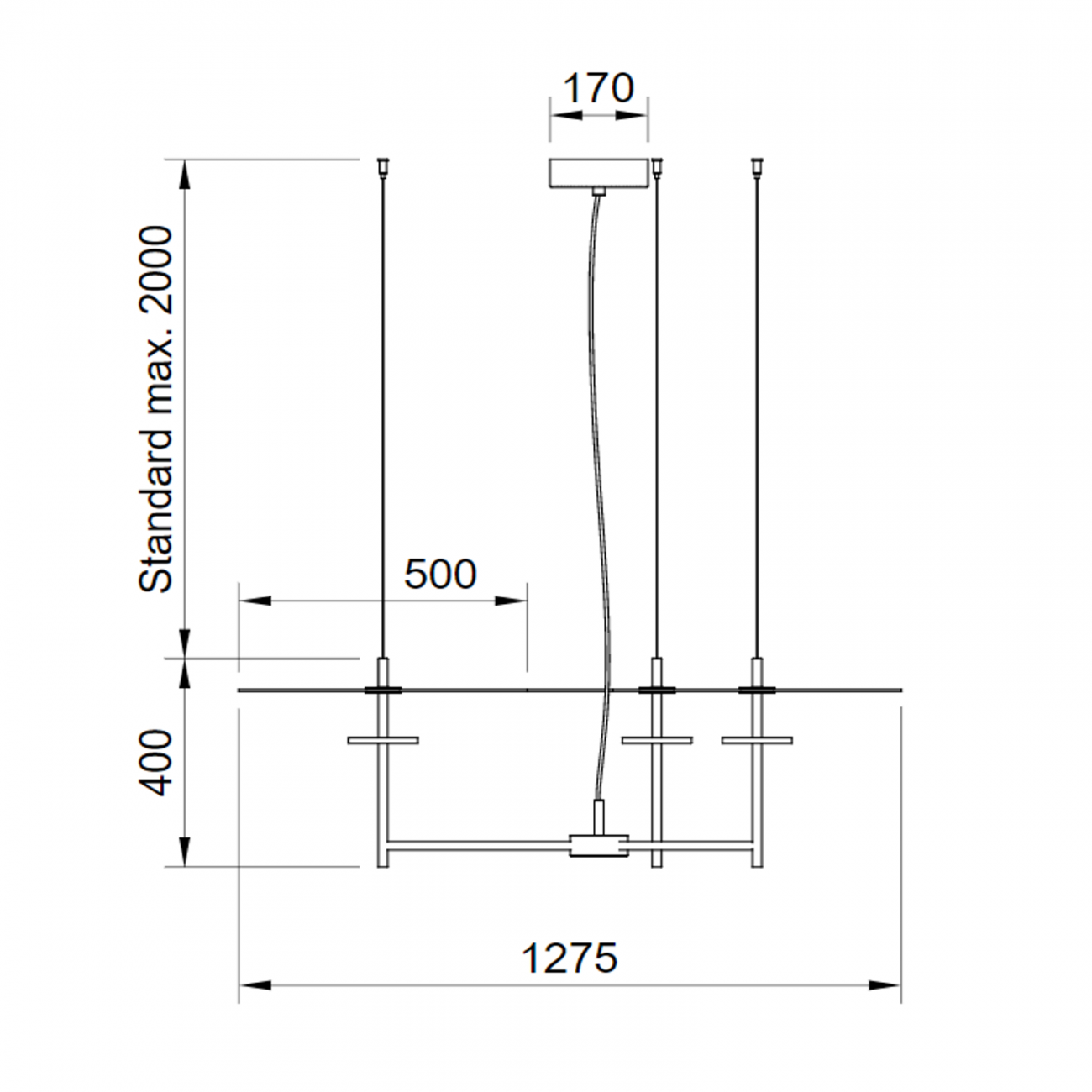 Hind Rabii Trezero, Suspension lamp