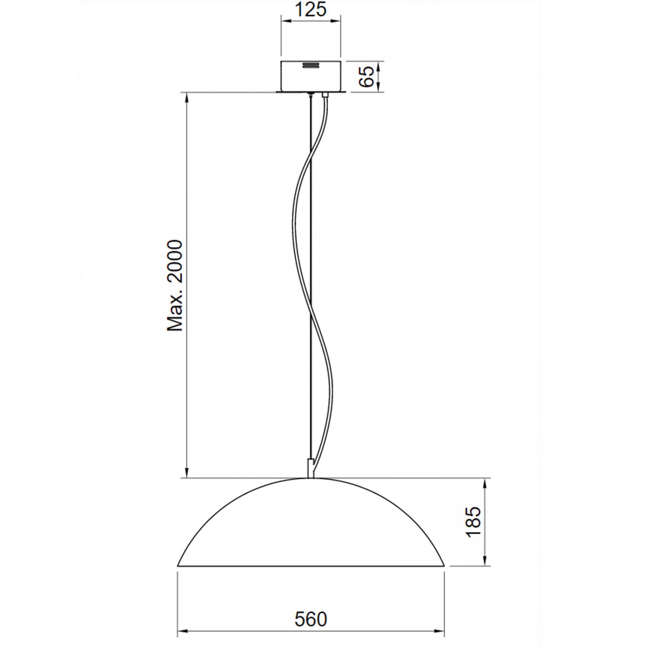 Hind Rabii OND'A S, Suspension lamp
