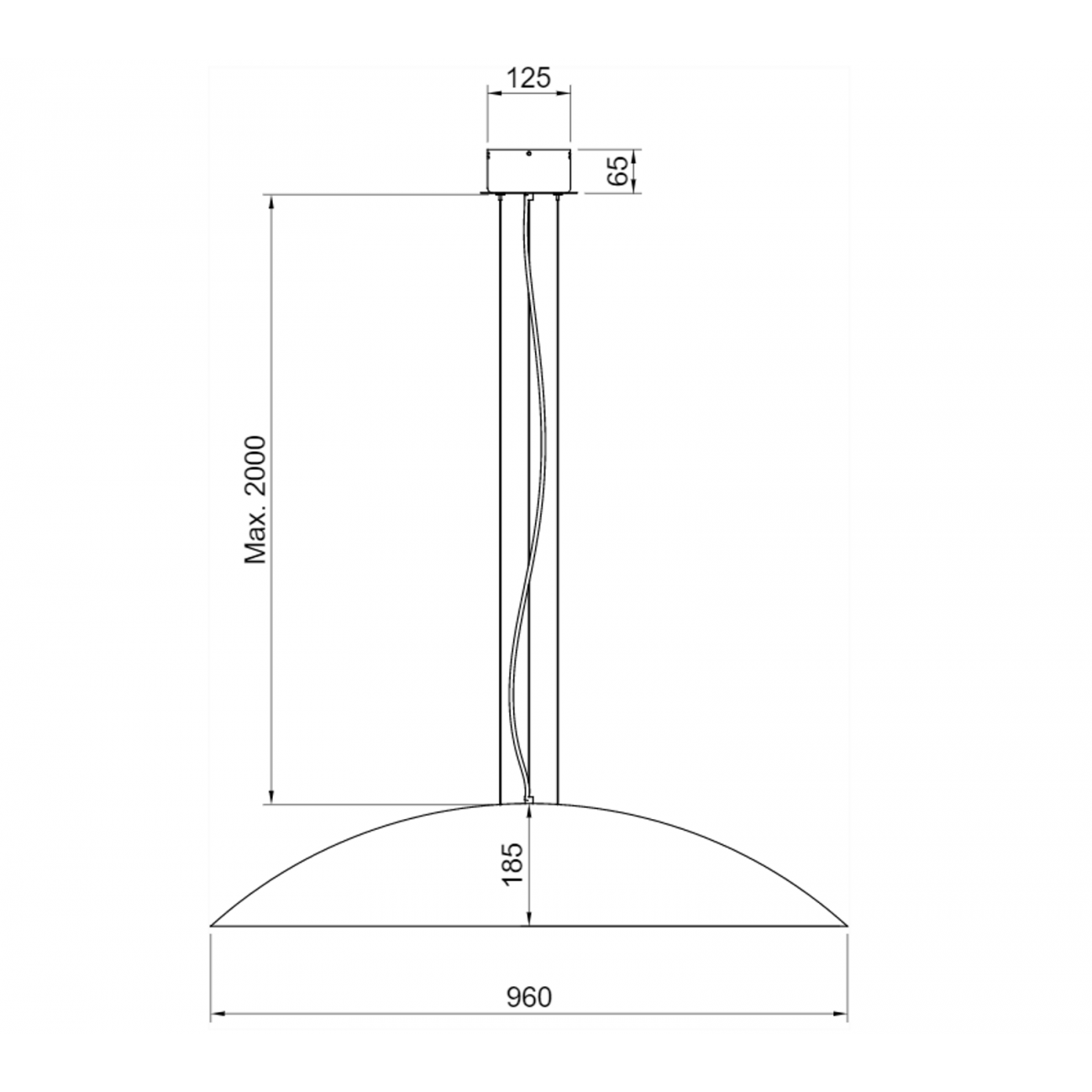 Hind Rabii OND'A L, Suspension lamp