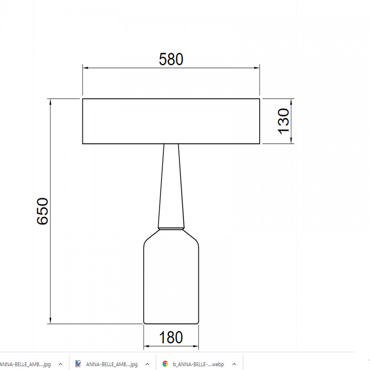 Hind Rabii Anna Belle 2, Tischlampe