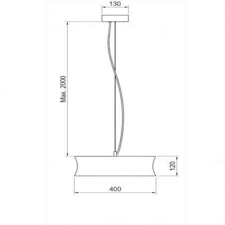 Hind Rabii 3X3X3 M1-Gold, Suspension lamp