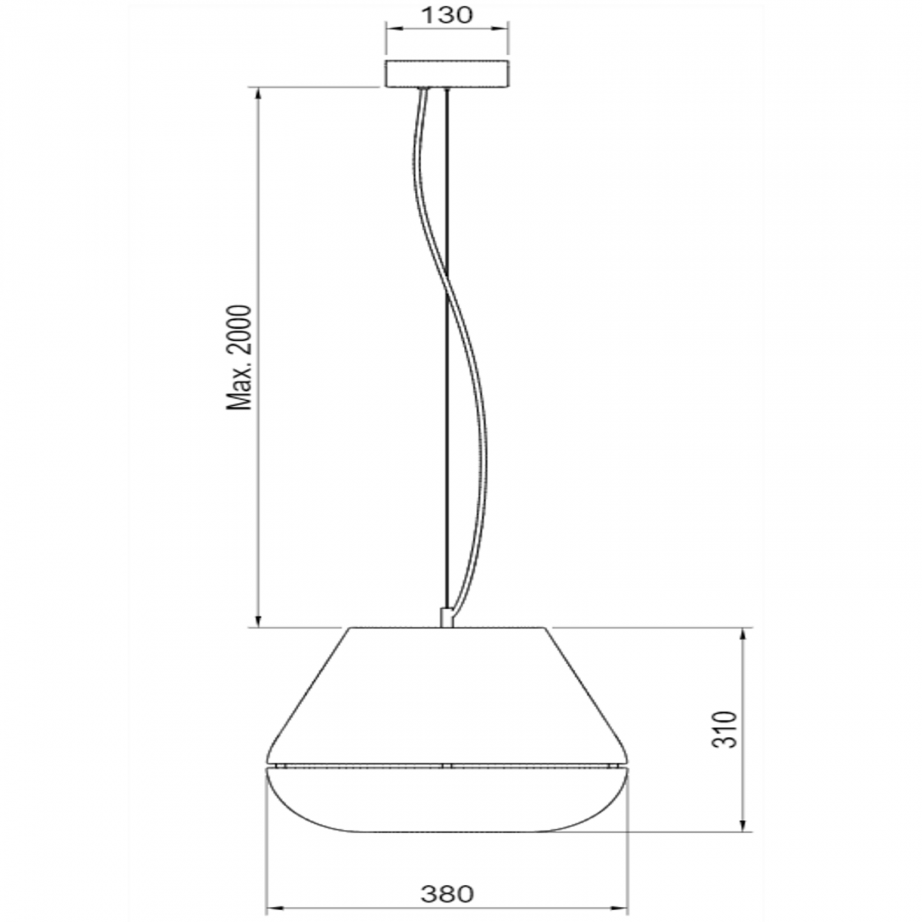 Hind Rabii 3X3X3 T1 - Gold, Lampe à suspension
