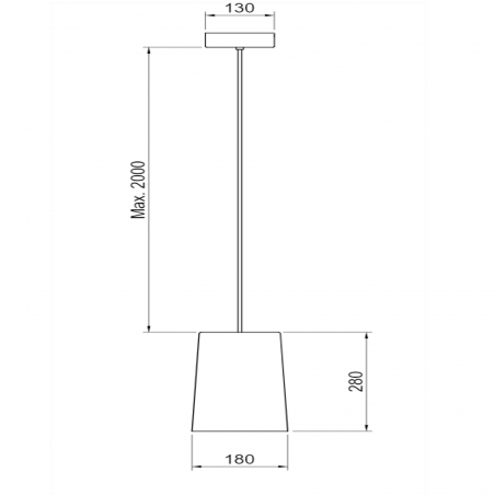 Hind Rabii 3X3X3 C1-T Glass, Lampe à suspension