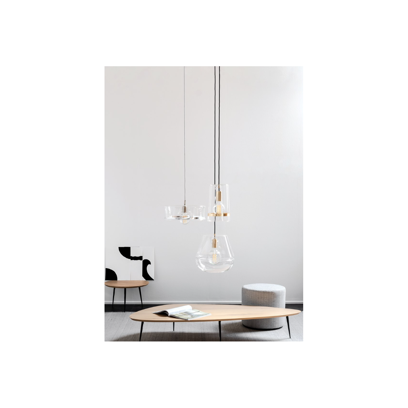 Hind Rabii 3X3X3 M1-Glass T, Suspension lamp