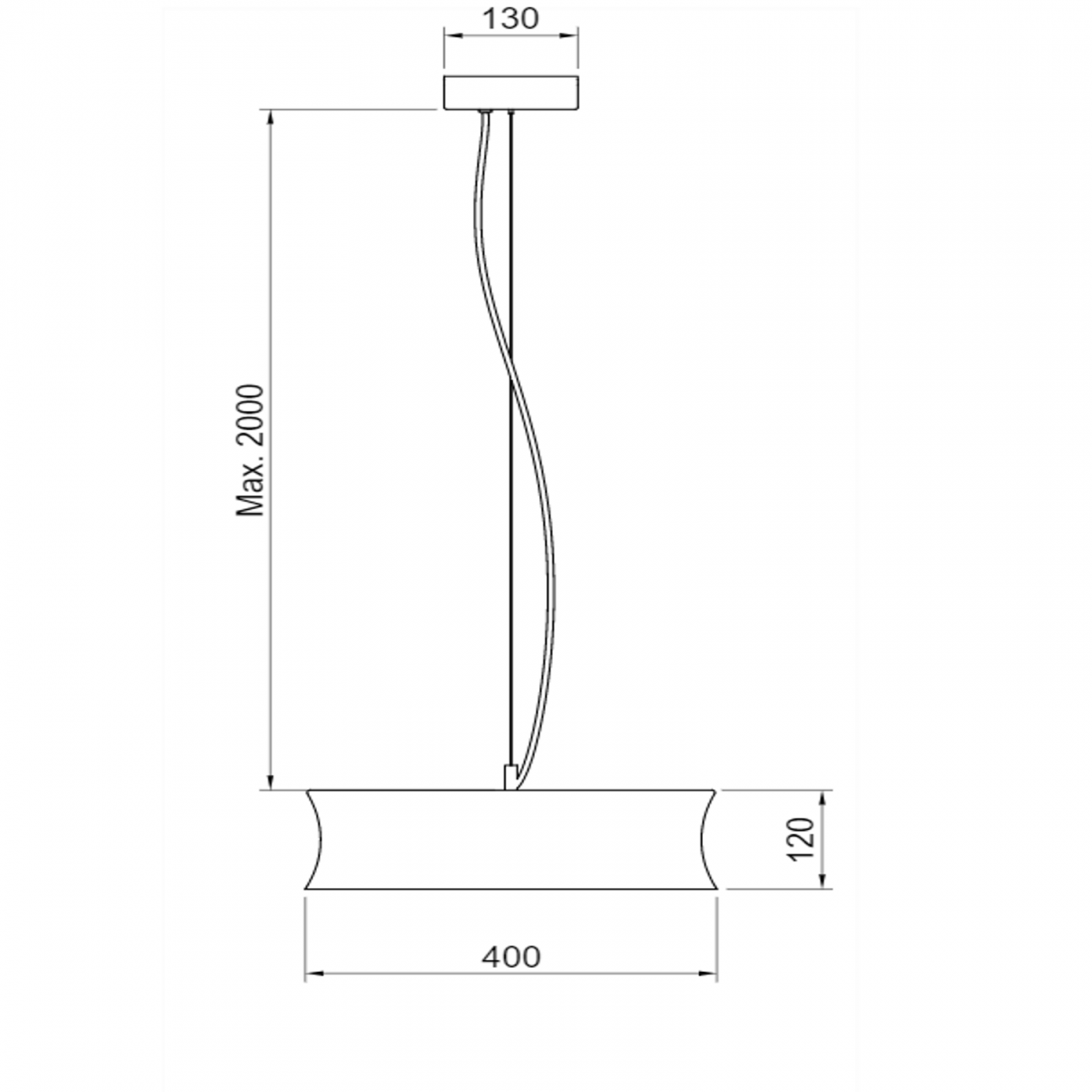 Hind Rabii 3X3X3 M1-Glass T, Lampe à suspension