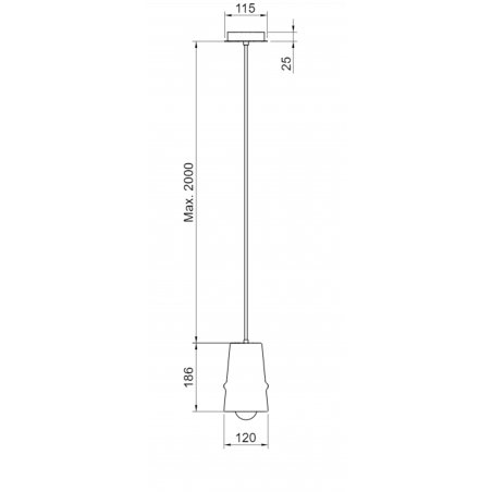 Hind Rabii Belle D'I 20 ALM, Suspension lamp