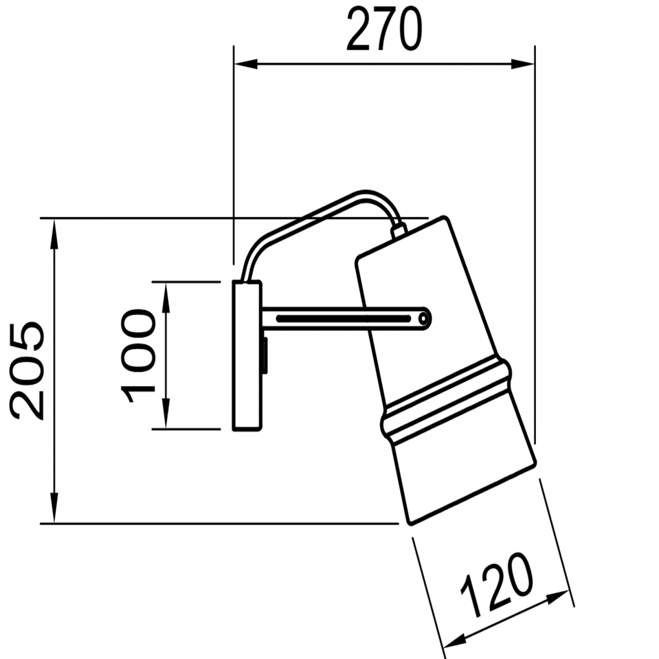 Hind Rabii Belle D'I 20 ALM Wall, Lampada da parete
