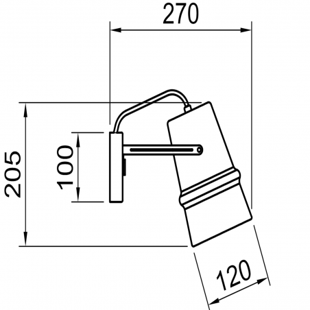Hind Rabii Belle D'I 20 ALM Wall, Lampada da parete