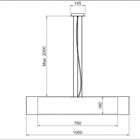 Hind Rabii Tenue de Soirèe, Pendant lamp