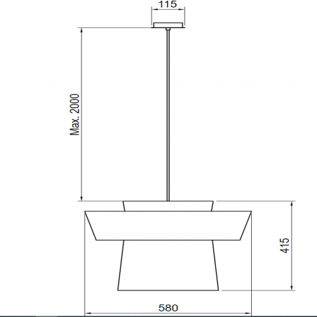 Hind Rabii Tenue de Soirèe, Lampada a sospensione