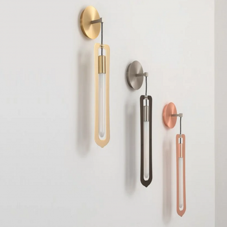 Hind Rabii Newels Wall Gold, Lampada a sospensione