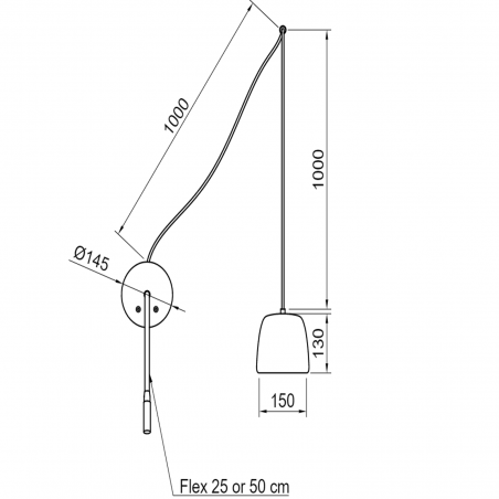 Hind Rabii Let Me Read, Pendant lamp/ wall lamp