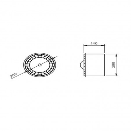 Hind Rabii Reflector Wall, Wall lamp