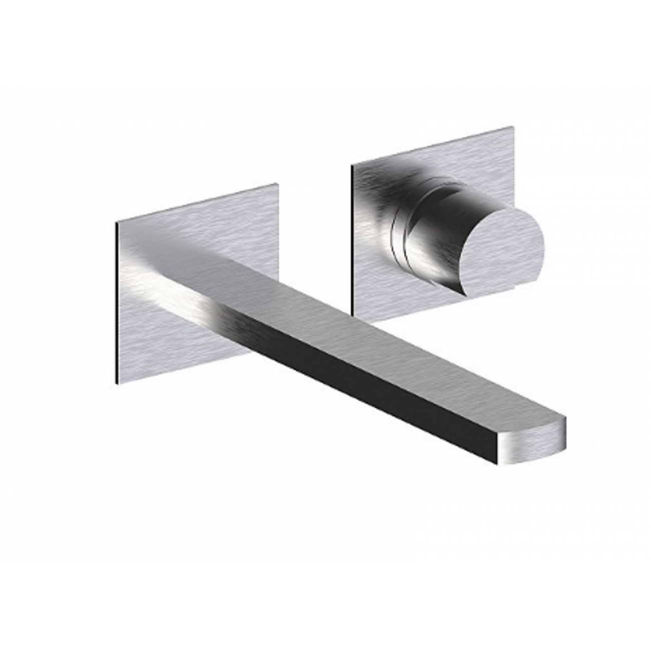 F.lli Frattini Borgia 316 Inox, Batteria lavabo a parete senza scarico