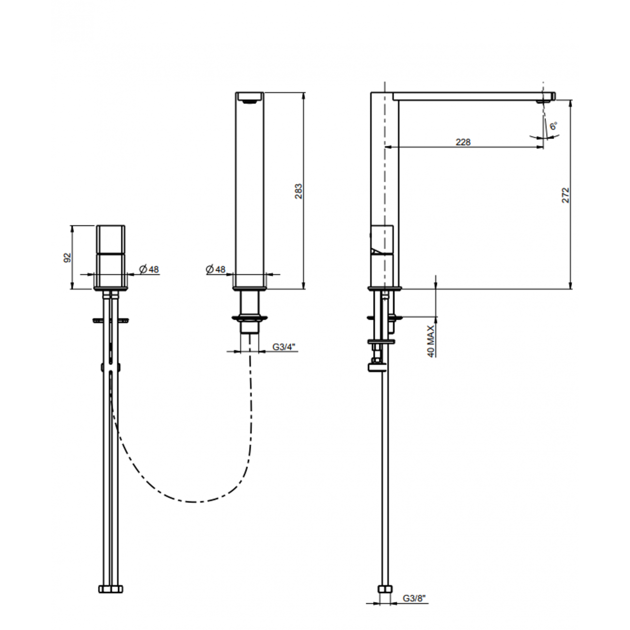F.lli Frattini Borgia 316 Inox, Lamp with remote control