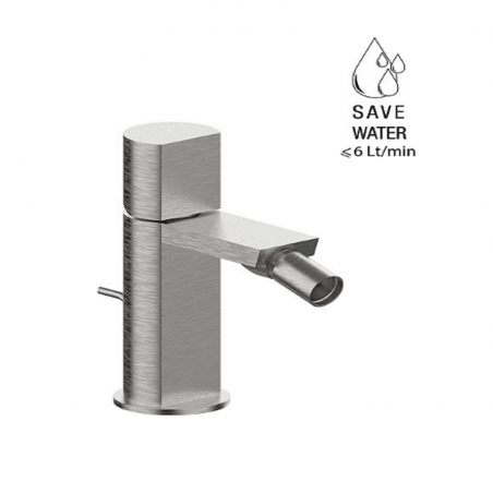 F.lli Frattini Borgia 316 Inox, Monocomando per bidet con scarico 1''1/4