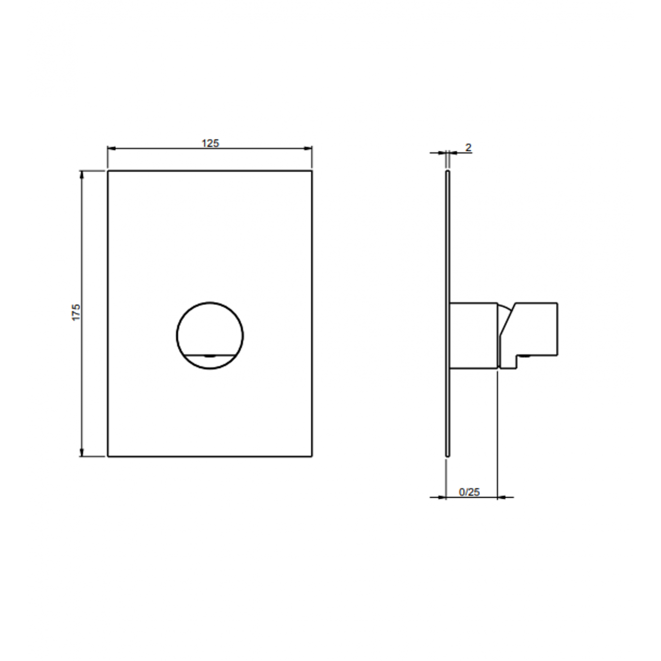 F.lli Frattini Borgia 316 Inox, Monocomando incasso 1 via