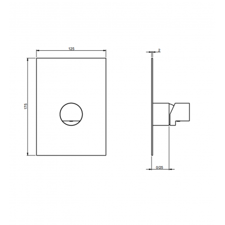 F.lli Frattini Borgia 316 Inox, Monocomando incasso 1 via