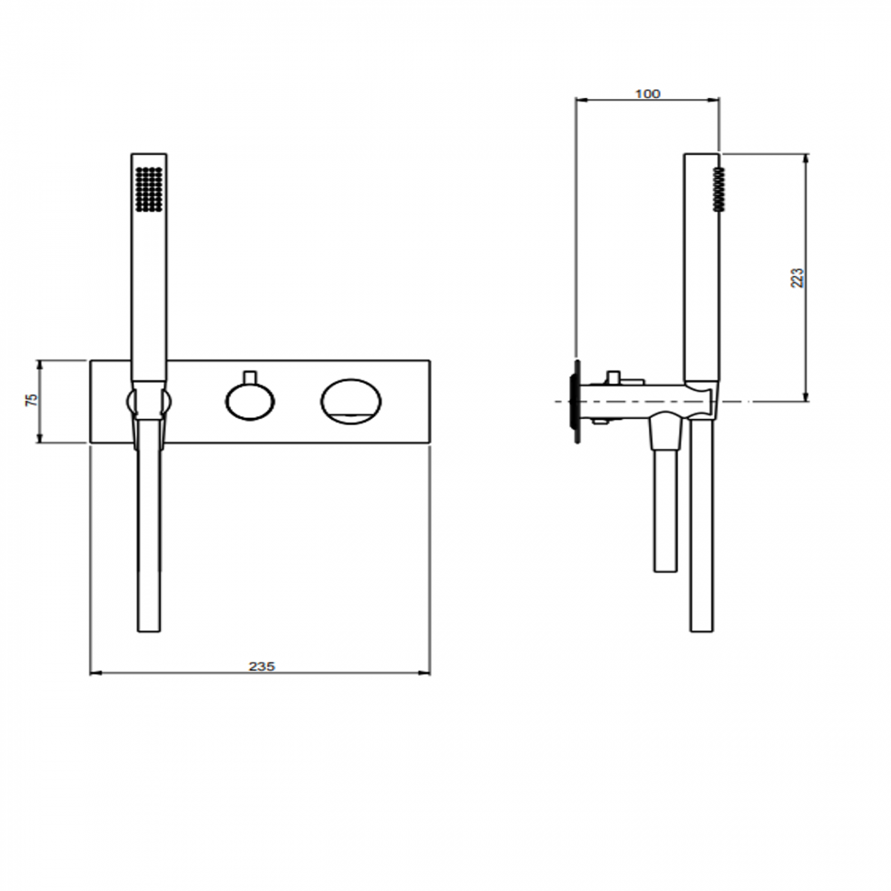F.lli Frattini Borgia 316 Inox, Monocomando incasso con deviatore 2 vie