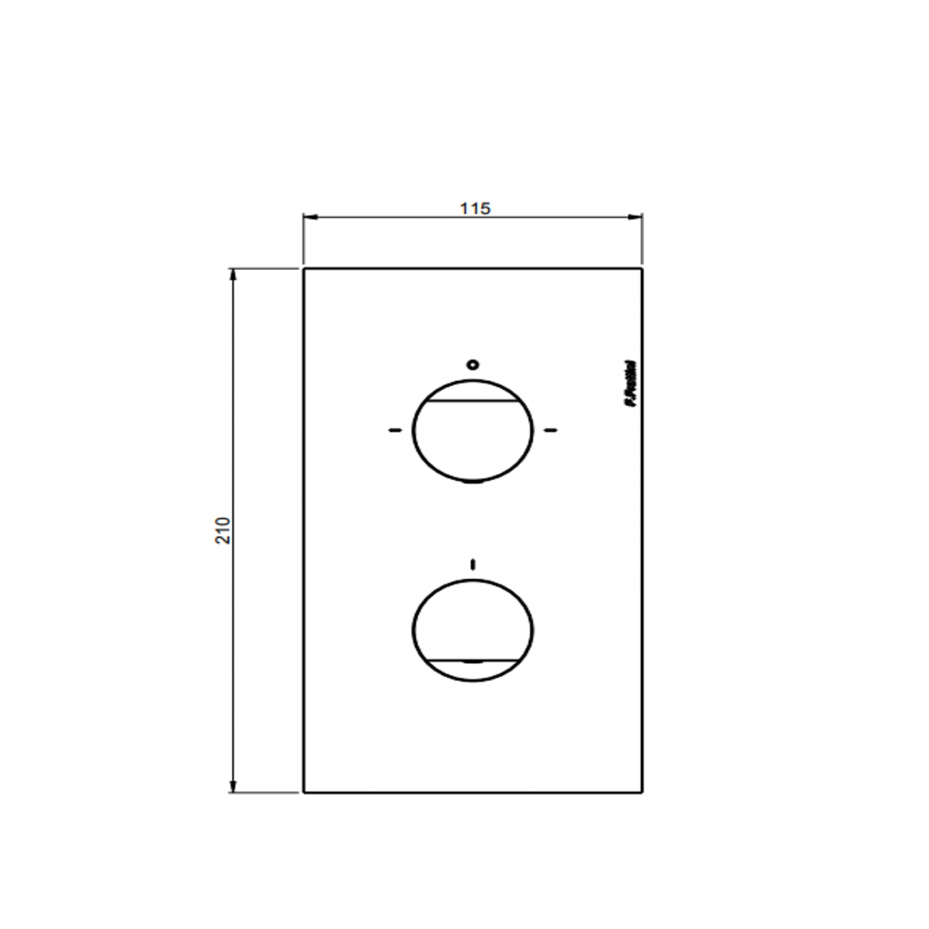 F.lli Frattini Borgia 316 Inox, Monocomando incasso 2-3 vie