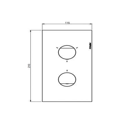 F.lli Frattini Borgia 316 Inox, Monocomando incasso 2-3 vie