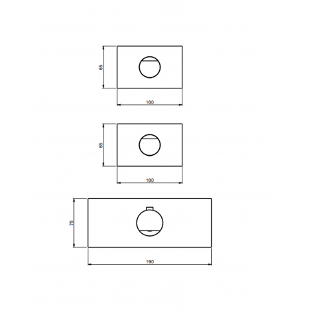 F.lli Frattini Borgia 316 Inox, Mitigeur de douche thermostatique 2-3 voies