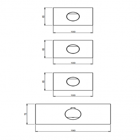 F.lli Frattini Borgia 316 Inox, Mitigeur de douche thermostatique 3 voies
