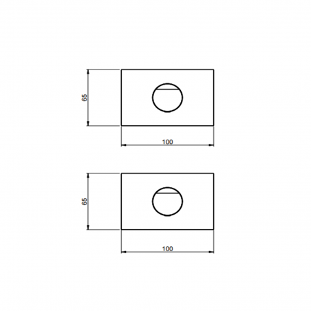 F.lli Frattini Borgia 316 Inox, 2 way block for shower manifold