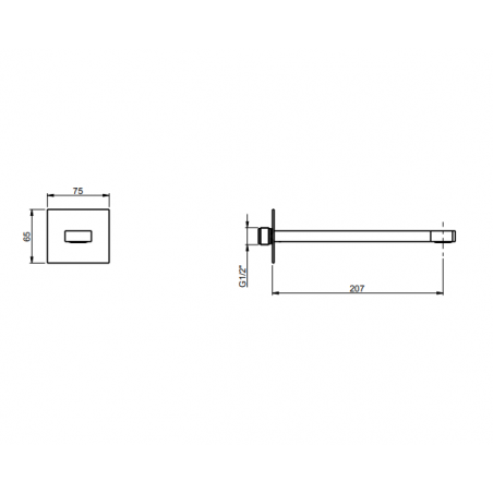 F.lli Frattini Borgia 316 Inox, Bouche baignoire et lavabo mural.