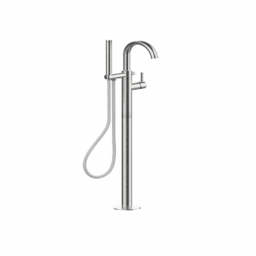 F.lli Frattini Pepe XL 316 Inox, Monocomando vasca a pavimento con doccia