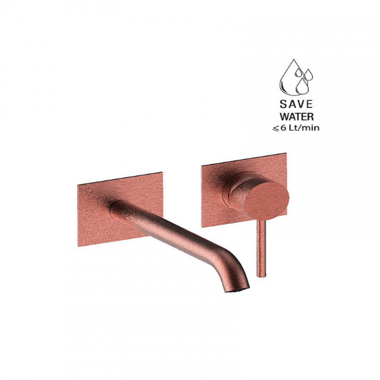 F.lli Frattini Pepe XL 316 Inox, Batterie de lavabo mural