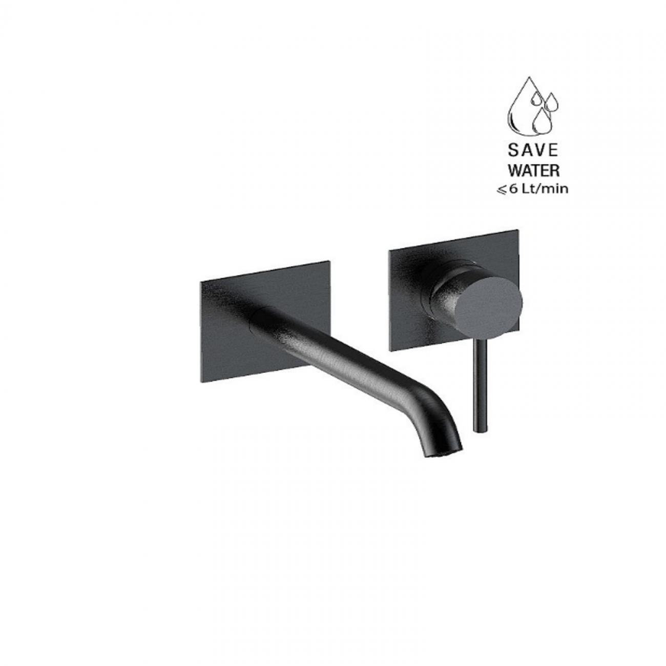 F.lli Frattini Pepe XL 316 Inox, Batteria lavabo a parete