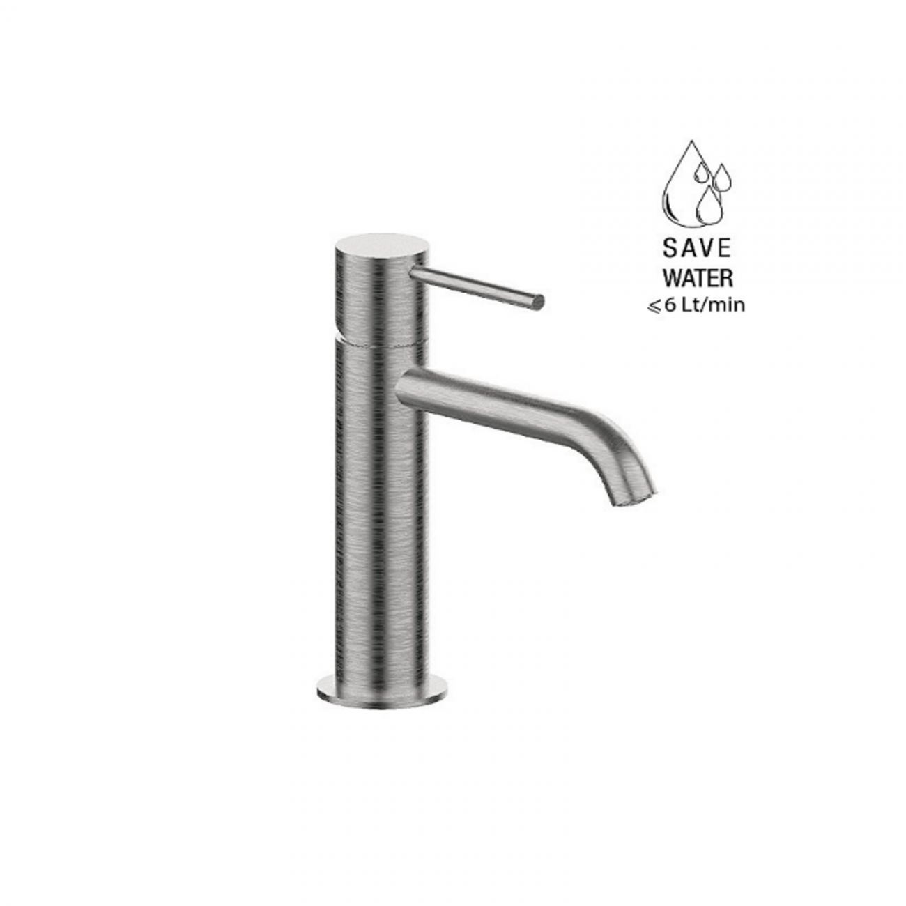 F.lli Frattini Pepe XL 316 Inox, Monocomando per lavabo senza scarico