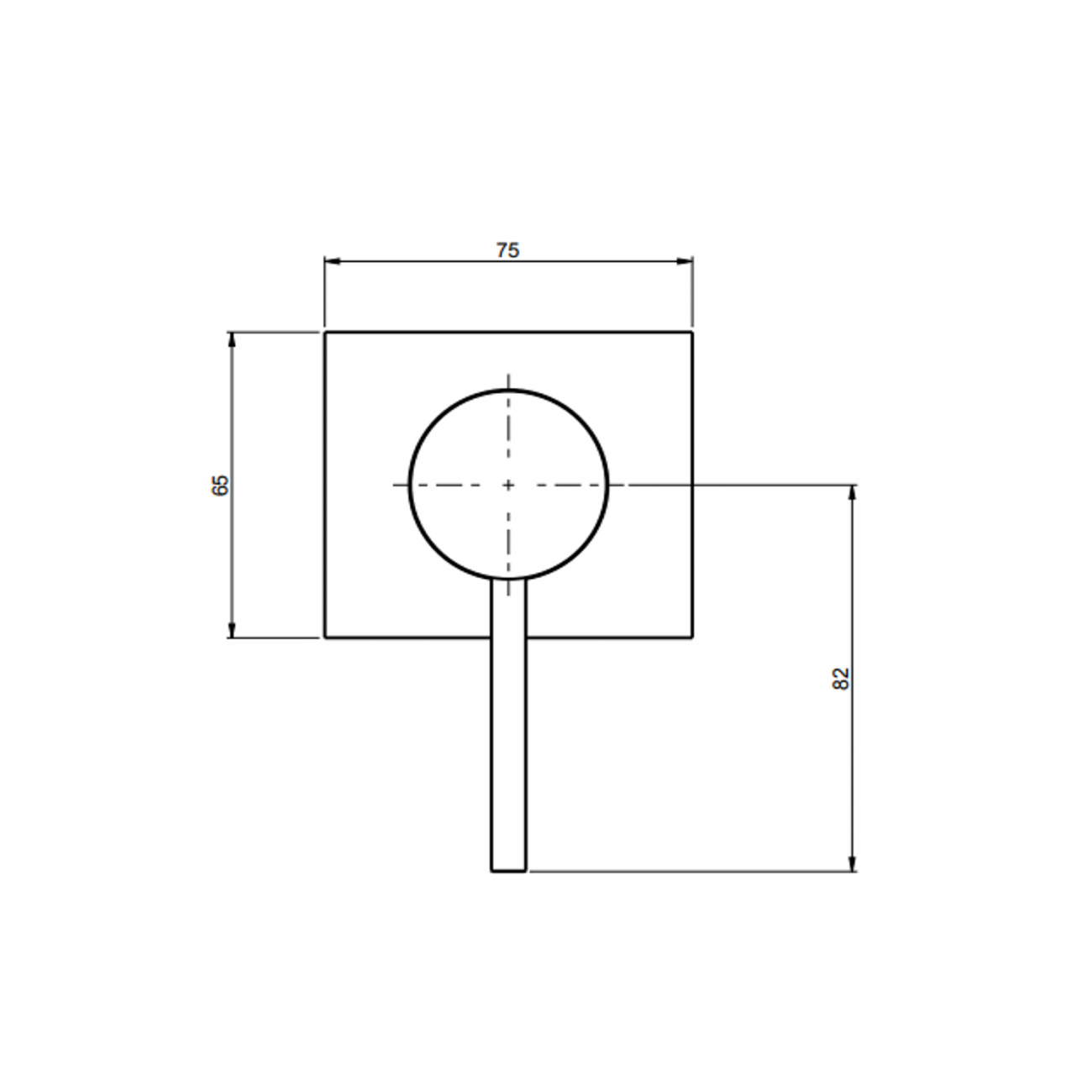 F.lli Frattini Pepe XL 316 Inox, Monocomando incasso per doccia