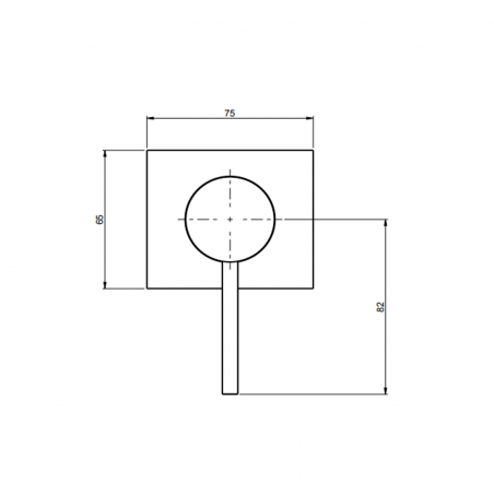 F.lli Frattini Pepe XL 316 Inox, Monocomando incasso per doccia