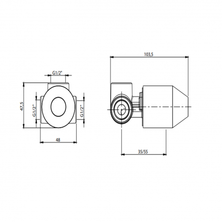 F.lli Frattini Pepe XL 316 Inox, Monocomando incasso per doccia