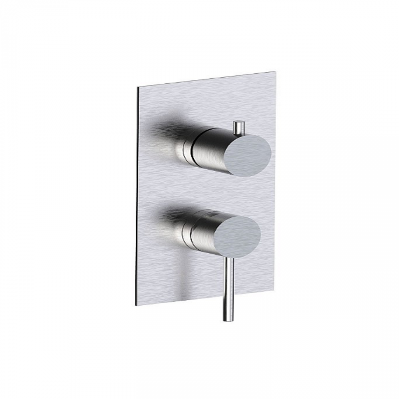 F.lli Frattini Pepe XL 316 Inox, Monocomando incasso con deviatore 2-3 Vie