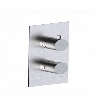 F.lli Frattini Pepe XL 316 Inox, Mélangeur thermostatique avec déviateur 2-3 voies