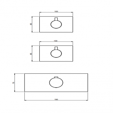 F.lli Frattini Pepe XL 316 Inox, Mélangeur thermostatique à 2 voies