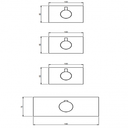 F.lli Frattini Pepe XL 316 Inox, Miscelatore termostatico 3 vie